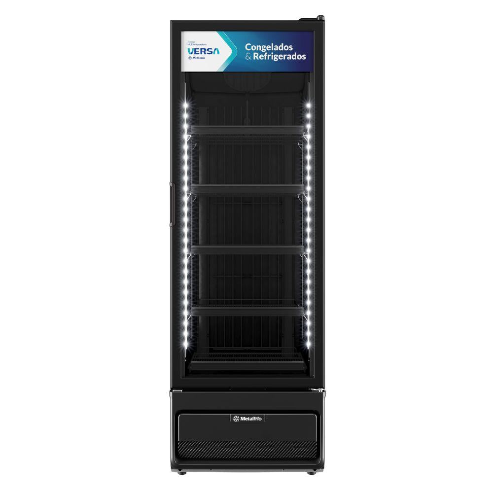 Freezer Vertical Multitemperaturas 541 L 8°C a -20ºC Black VM50AH Versa 127v - Metalfrio