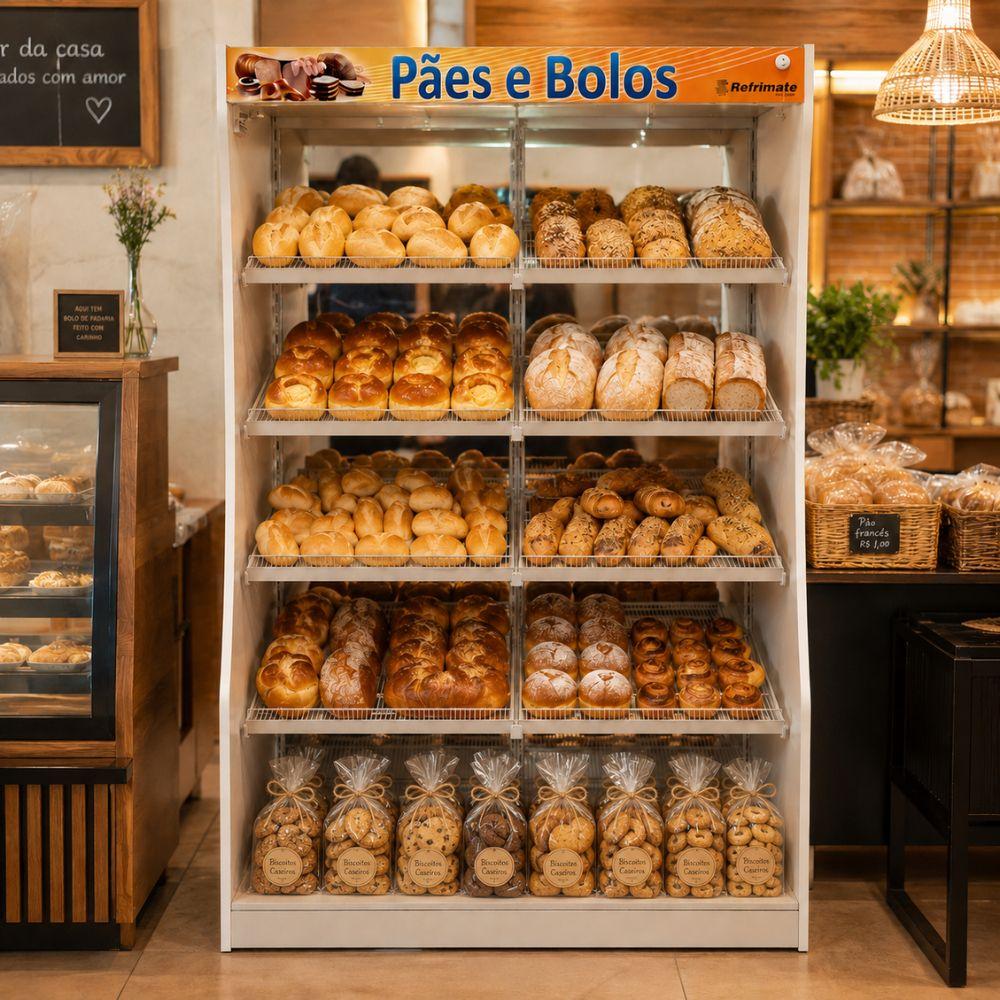 SEMINOVO - Armário de Pães Auto Serviço 1,34m APAS 1340 - Refrimate
