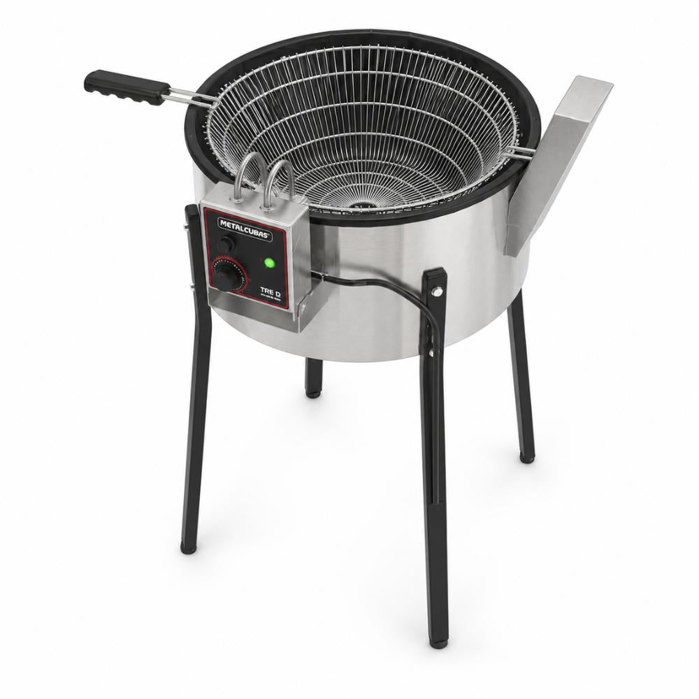 Tacho Fritador Elétrico a Óleo 15 Litros Comercial Esmaltado 5500w Trfe 15 220v - Metalcubas 25608