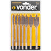 Jogo de Brocas Chatas Com 7 Peças de 1/4"" a 1"" - Vonder 5304000141