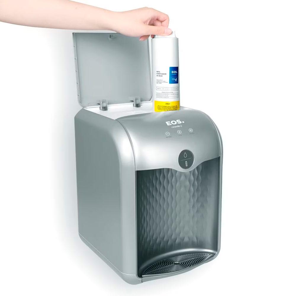 Bebedouro Purificador de Água Eletrônico 3 Temperaturas Mineralle EPE01S Prata Bivolt - EOS