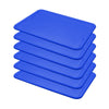 Conjunto 6 Bandejas Plásticas Self-Service Refeição 48 x 32,5 x 2 BR-100 Azul - Della Plast