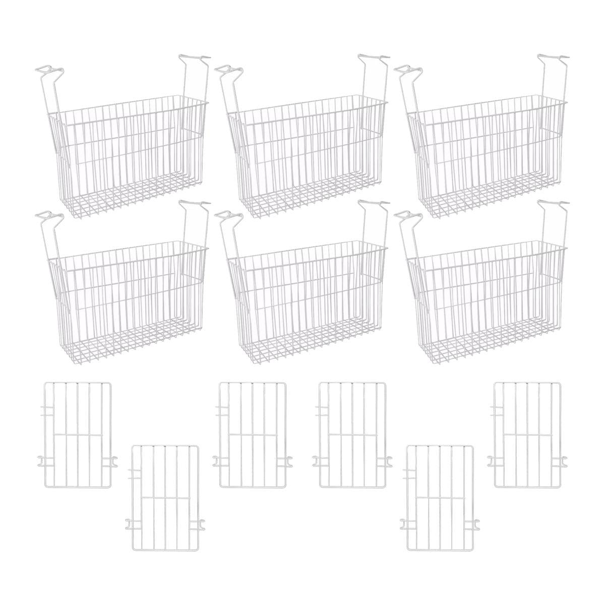 Kit - 6 Cestos Organizador Nextgen Para Nf e Hf Metalfrio + 6 Separadores
