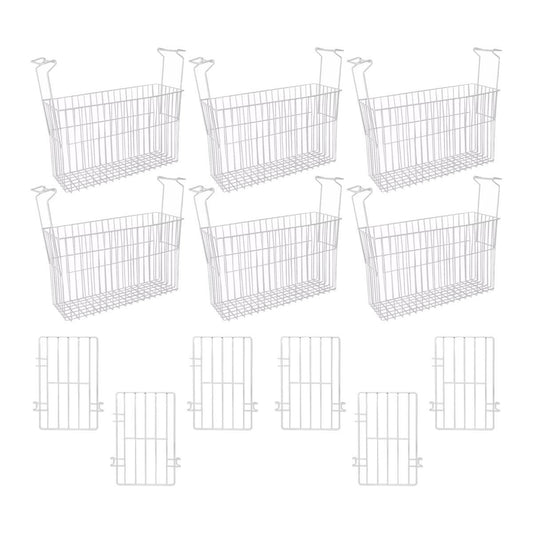 Kit - 6 Cestos Organizador Nextgen Para Nf e Hf Metalfrio + 6 Separadores