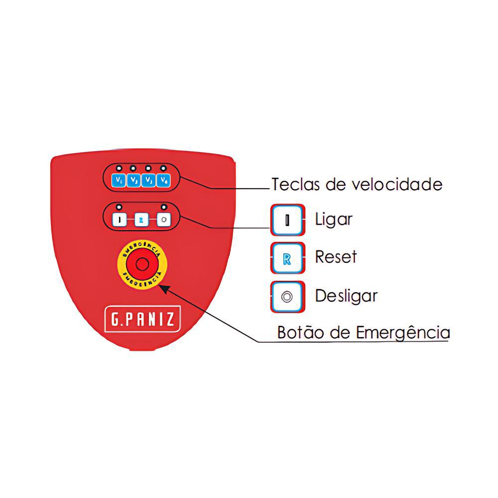Batedeira Planetária de Coluna 18L Profissional 4 Velocidades 1cv Inox BP 18 G2 I 220v - Gpaniz 39742