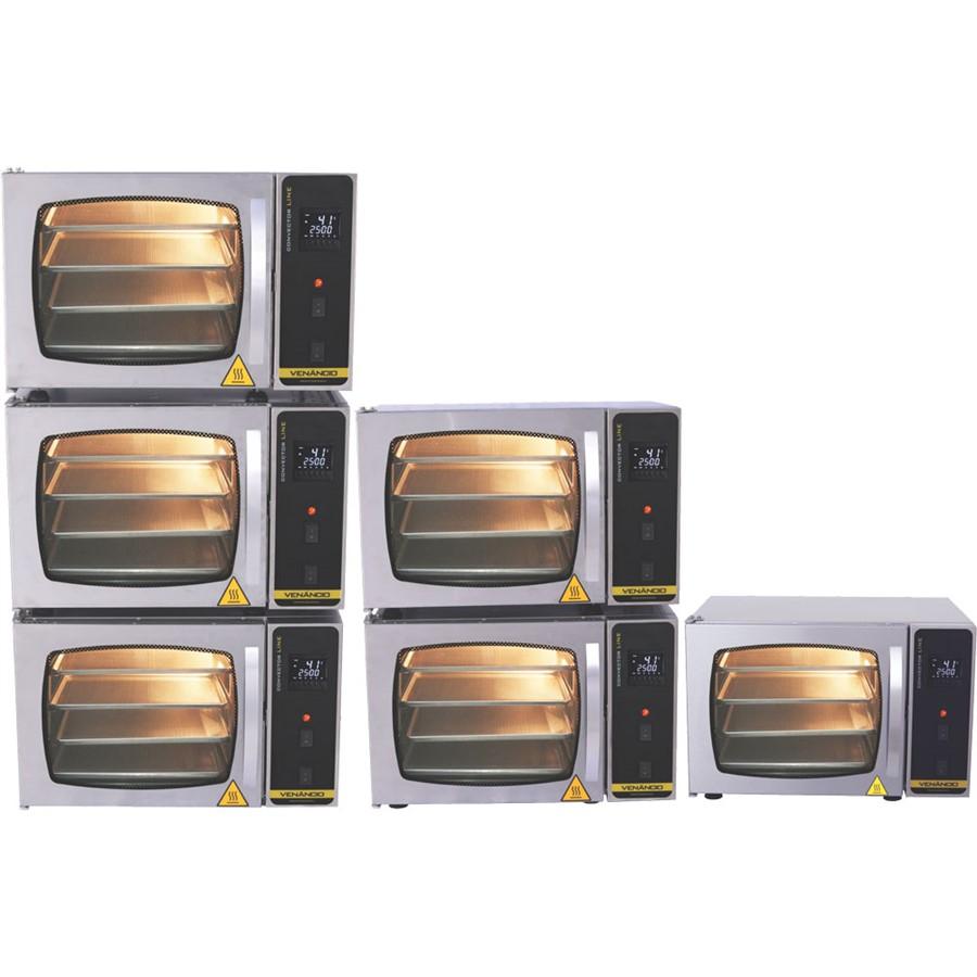 Forno Turbo Elétrico Convector Piccolo 4 Esteiras Vapor FC4EMV 220V - Venâncio