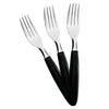 KIT - 36 Garfos de Mesa Ipanema Lâmina em Aço Inox Cabo Preto GPTOP - Tramontina