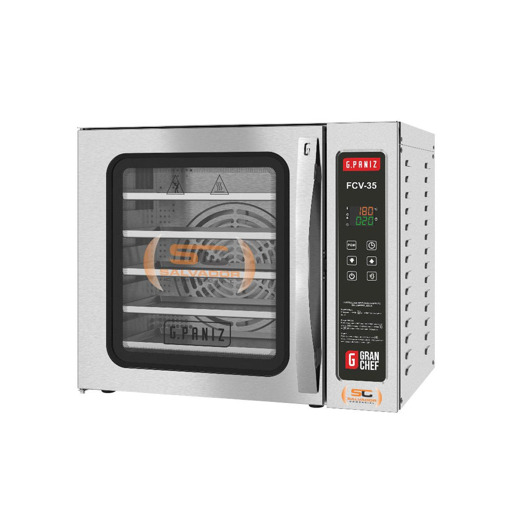 Forno Turbo Elétrico Convector Vapor 5 Esteiras FCV35 220V - Gpaniz
