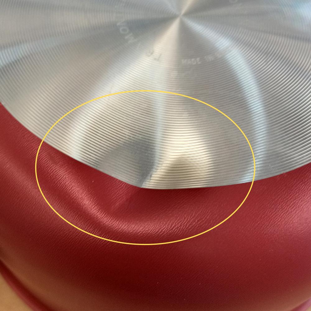 Semi - Panela Em Alumínio 20cm 2,9l Paris Vermelha Com Tampa de Vidro - Tramontina