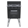 Fogão 2 Bocas Simples Gemini Vetro Preto Fosco Gás GLP Com Forno GMV200 - Venax 7509