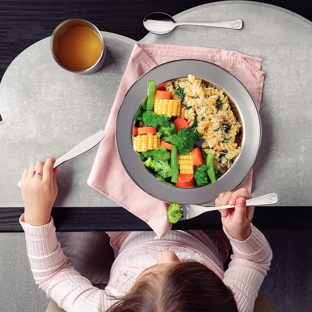 Kit Infantil Seguro Para Refeição Lembrança em Aço Inox Brilho 5 Peças - Tramontina 64250755