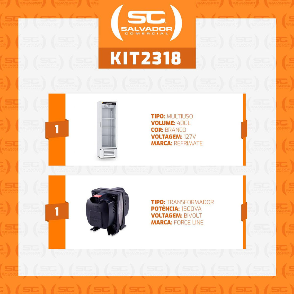 Refrigerador Visa Expositor Multiuso Branco 400L Porta De Vidro 0°C a 7ºC VCM400B Bivolt Com Transformador - Refrimate