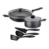 Caçarola Turim Alumínio Chumbo Antiaderente 2,0l + Wok Loreto 3,3l + Utensílios Ability - Tramontina
