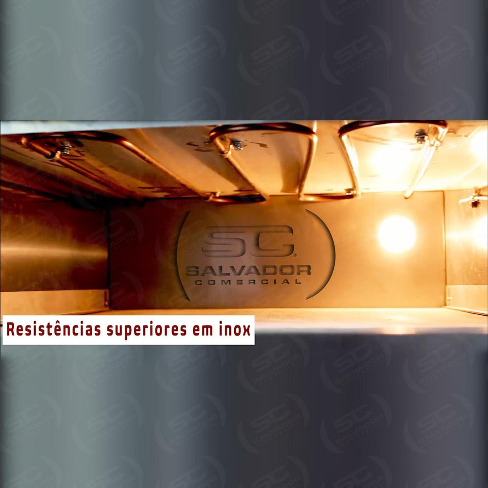 Forno de Lastro Para Pizza Digital 450 graus FLP-400D 220v - Skymsen