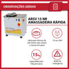 Amassadeira Rápida Massa Padaria Monofásica 15 Kg ARSV15 Venâncio