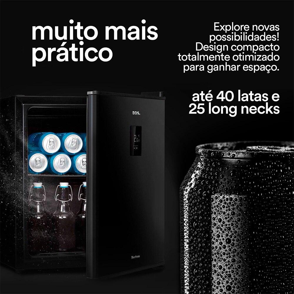 Visa Cooler Cervejeira Doméstica Frost Free -6 a 10 ºc 48l Ece50 220v All Black - Eos