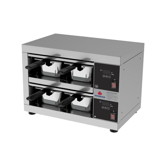 Conservador De Proteínas Profissional Digital Até 80ºC 4 Cubas 800W PRCPROT-04 220V - Progás P46374