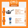 Panela Turim Alumínio Chumbo Antiaderente 1,4L PTC + Faqueiro Ipanema Azul 24pc - Tramontina