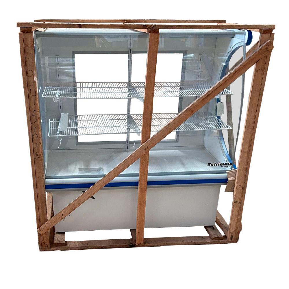 SEMINOVO - Vitrine Panorâmica Seca 1,20m Vps 1200 Azul - Refrimate