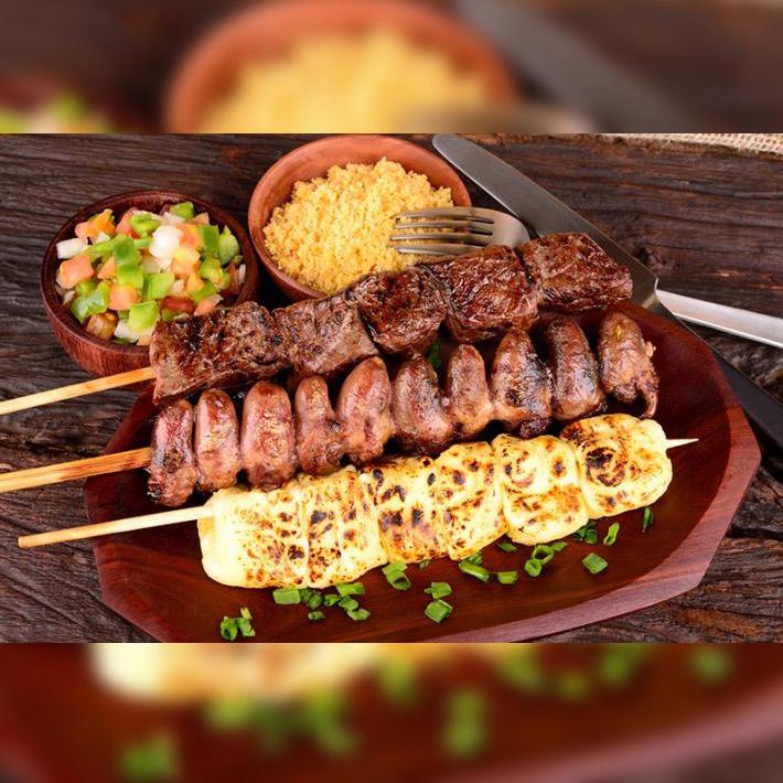 Espetinhos de Bambu Para Churrasquinho 30cm 200 Unidades - Talge