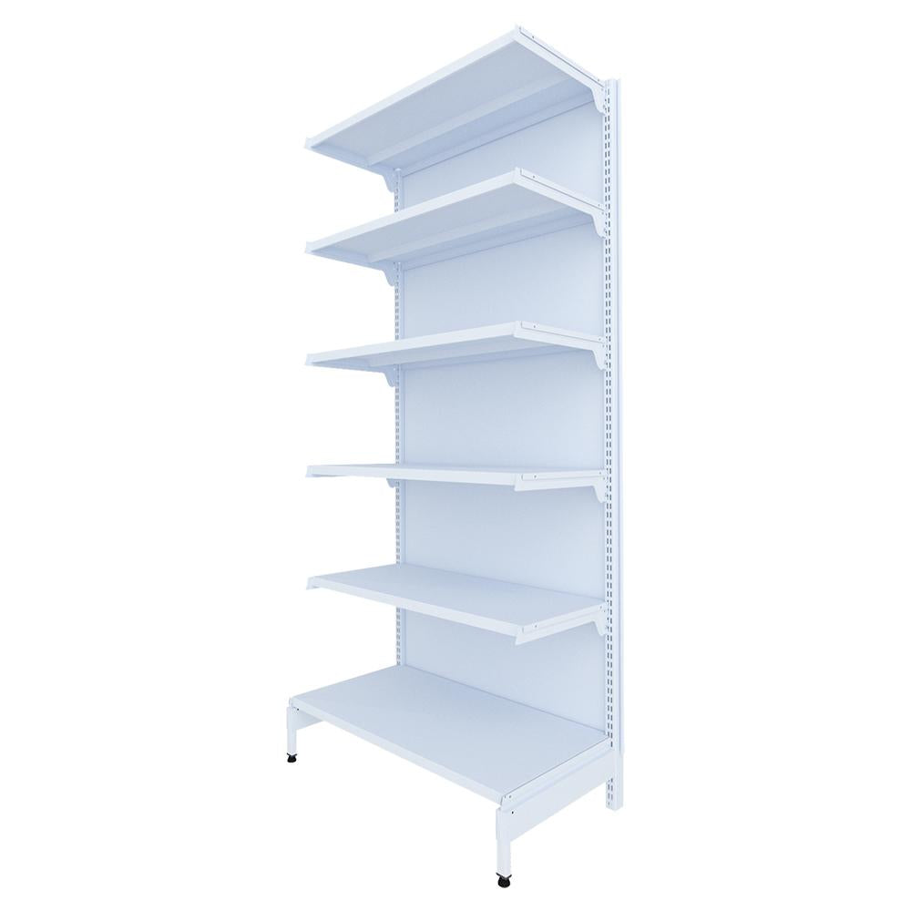 Gôndola Prateleira New Plus 2,00 Parede Inicial GPI - Sa Gôndolas Porta Etiquetas Rosa