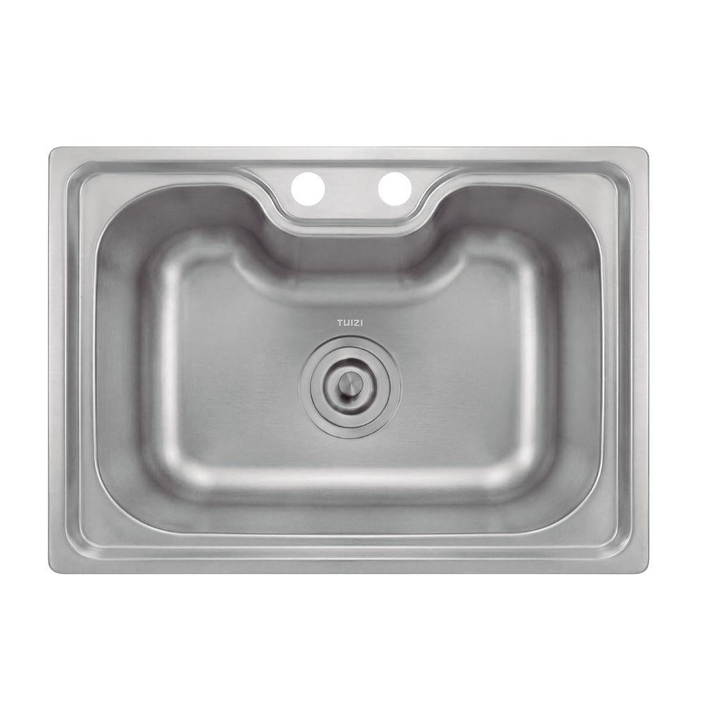 Conjunto Cuba Gourmet 50x40x20 Inox, Dosador 300ml, Cesto e Válvula - Tuizi 15900001