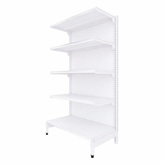 Gôndola Prateleira 5 Níveis 40x30 New Plus 1,70 Ponta PE Branco - SA Gôndolas