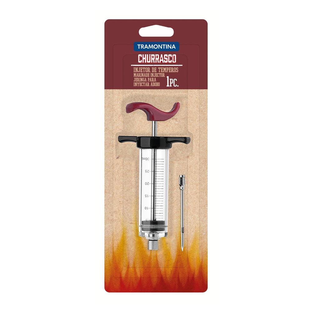Kit - Faqueiro Premium 3 Peças + 1 Injetor de Temperos Para Churrasco - Tramontina