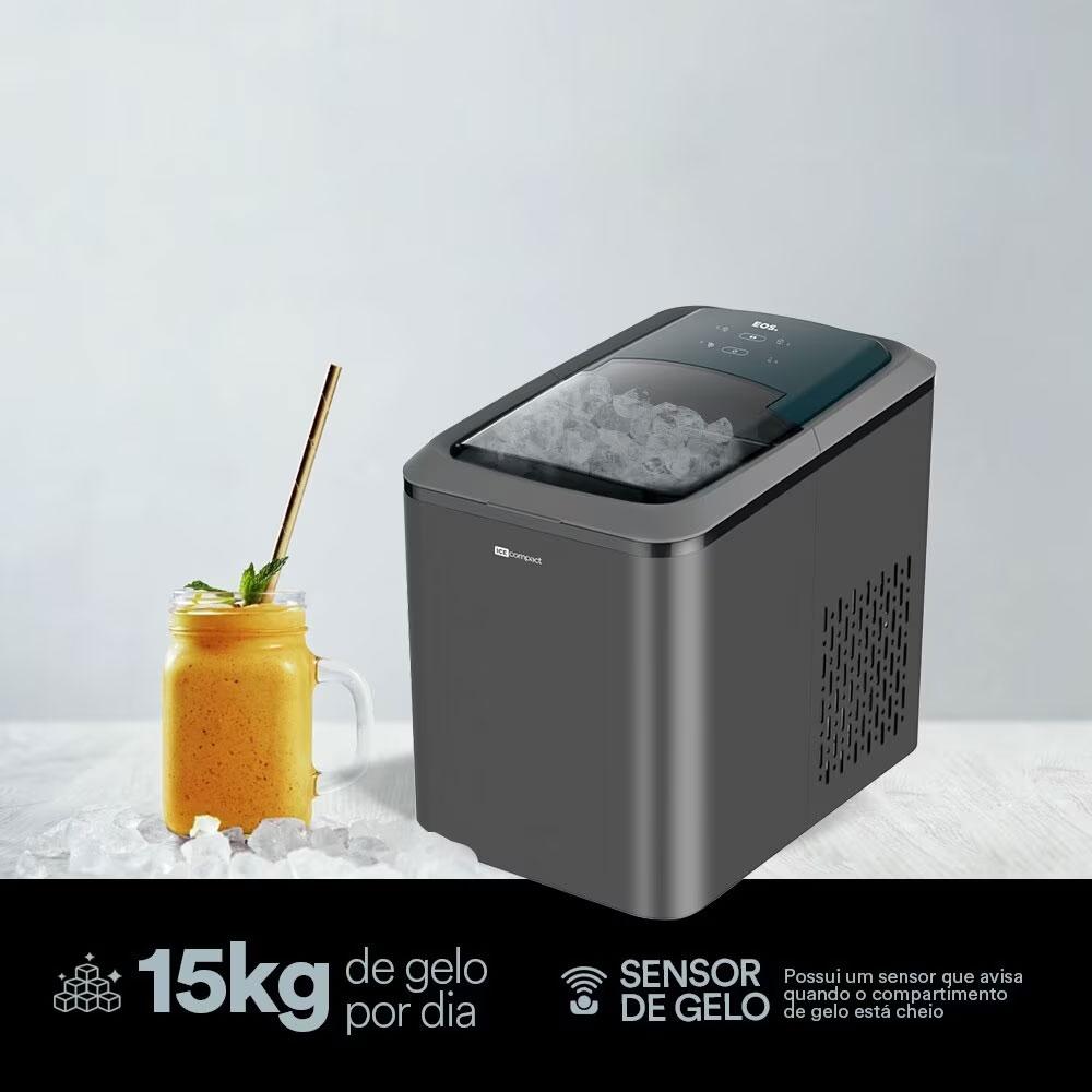 Máquina De Gelo Titanium 15Kg Ice Compact EMG02T 220V - EOS