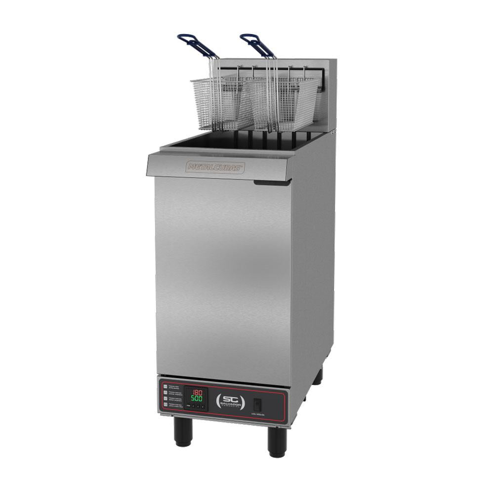 Fritadeira Industrial Elétrica Água e Óleo 30L 2 Cestos Trifásico FAO 2 C T PRM 380T - Metalcubas