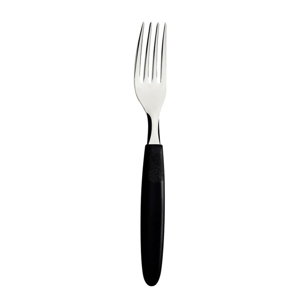 Kit Jogo de Faca e Garfo Ipanema 24 Peças em Aço Inox Cabo Preto PTOP - Tramontina