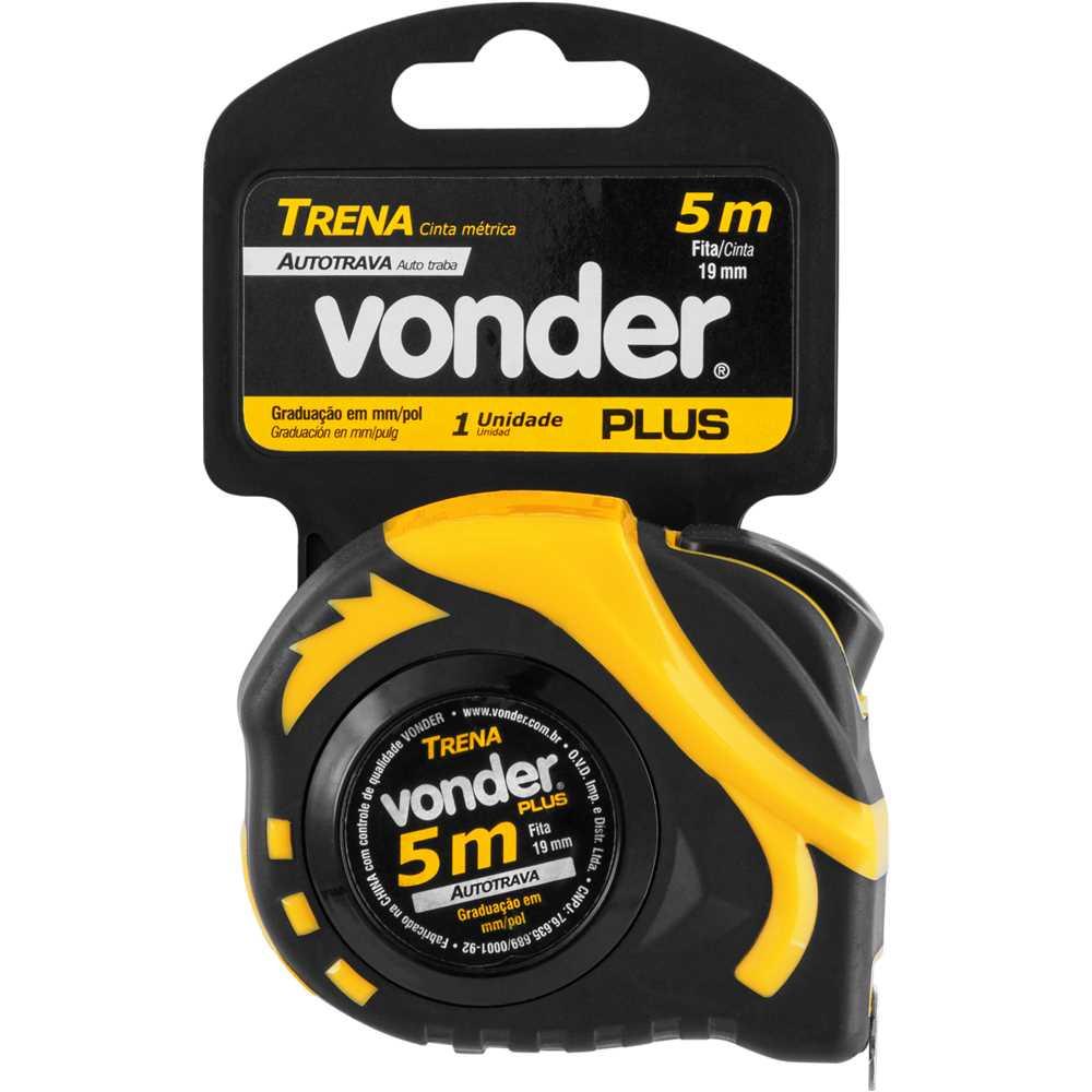 Trena Profissional Emborrachada Com Autotrava 5m x 19mm - Vonder 3868505505