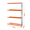 Mini Porta Pallet Continuação 180x80x300cm C/4 Níveis Estante Para Armazenagem 500kg Sa Gôndolas