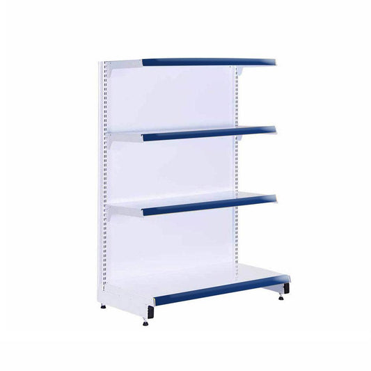 Gôndola Prateleira 4 Níveis 40x30 New Plus 1,40 Ponta Pe Azul - Sa Gôndolas