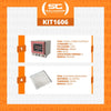 KIT - Forno Turbo Elétrico Fast Oven PRP-004 220V Rosa + 4 Assadeiras - Progás