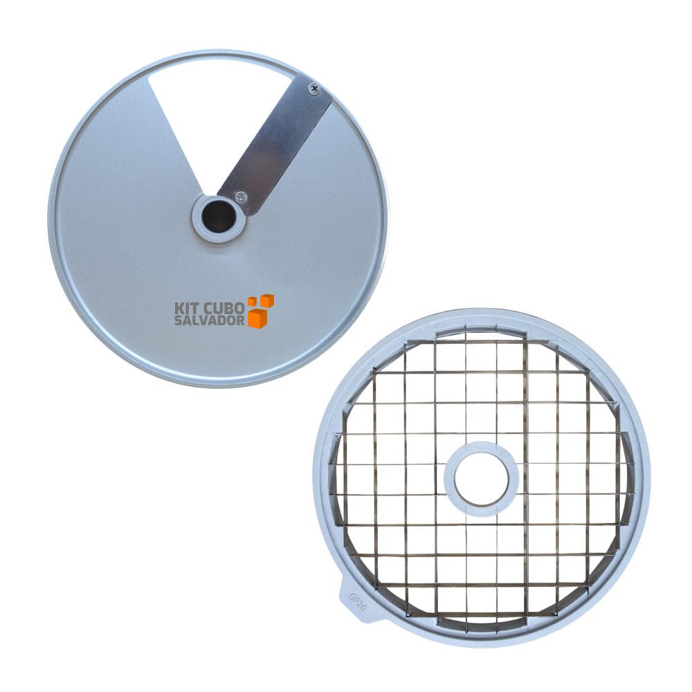 Kit Processador De Alimentos Corte 14mm e Cubos 20mm 14x20x20mm Frutas PA7 PRO Bivolt - Skymsen