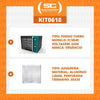 KIT - Forno Turbo Convector Smart Basic. Preto e Turquesa FCSB4E 220v + 4 Assadeiras - Venâncio