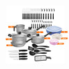 Kit Cozinha 47 Peças Panelas Antiaderentes, Talheres, Facas, Potes e Utensílios Tramontina 20297612