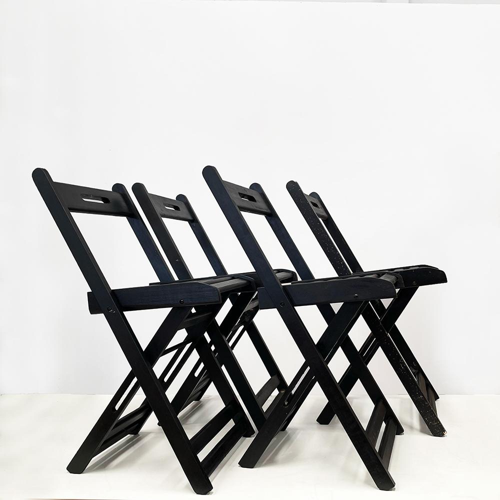 SEMINOVO - Conjunto 4 Cadeiras Dobráveis Las Vegas Preta - Disamoves