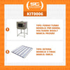 Kit - Forno Turbo Á Gás 5 Esteiras Prp-5000 G2 Bivolt + 5 Esteiras - Progás