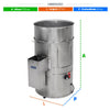 Descascador de Batatas 6kg Elétrico 67kg/h 1/4 cv Db.6 220v - Metvisa