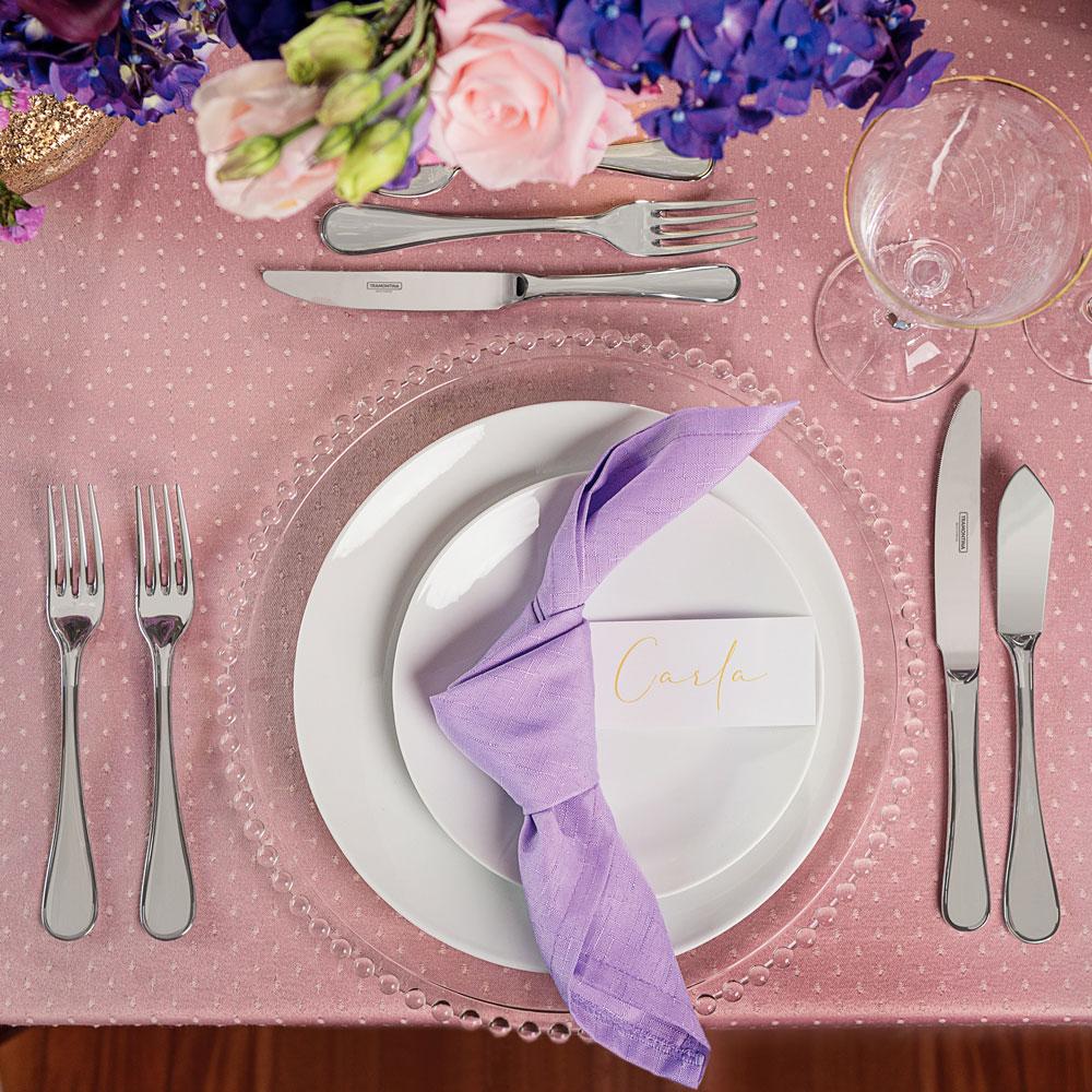 Conjunto de Pratos Sobremesa Leonora 12 Peças em Porcelana Branca 19 cm - Tramontina 96010206