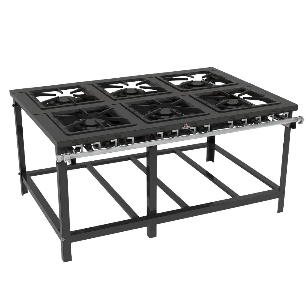 FOGAO 6 QUEIMADORES DUPLO DE ENCOSTO  PMD-600 - PROGAS