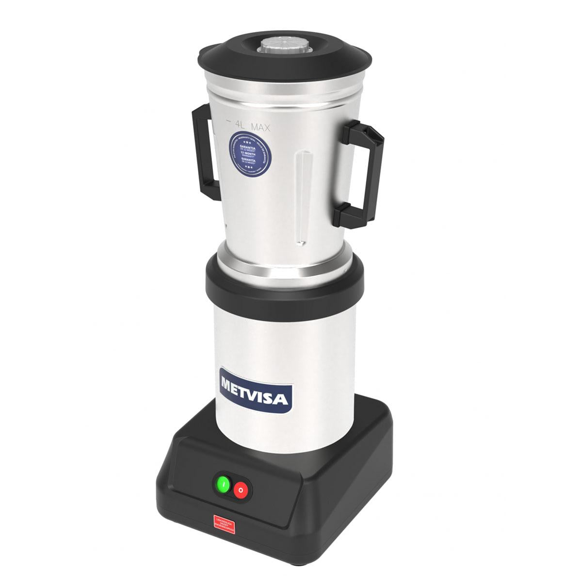 Liquidificador Comercial Baixa Rotação 4l 3500 Rpm 1/2cv Lqi.4 127v - Metvisa