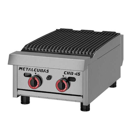 Char Broiler Chapa Grill Premium 45cm Profissional Aço Inox a Gás Chb-45 g2 - Metalcubas