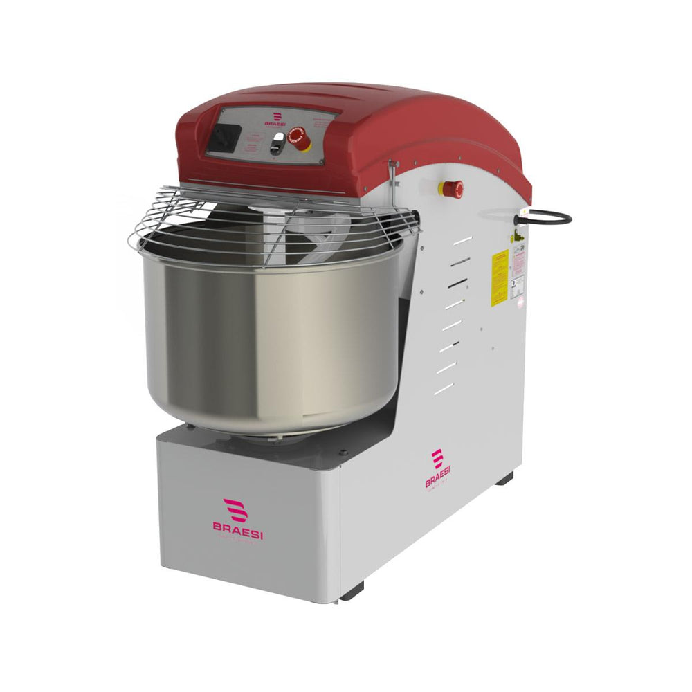 Amassadeira Espiral 60 Kg Masseira Industrial Epóxi 2 Velocidades AES-60 Trifásico - Braesi