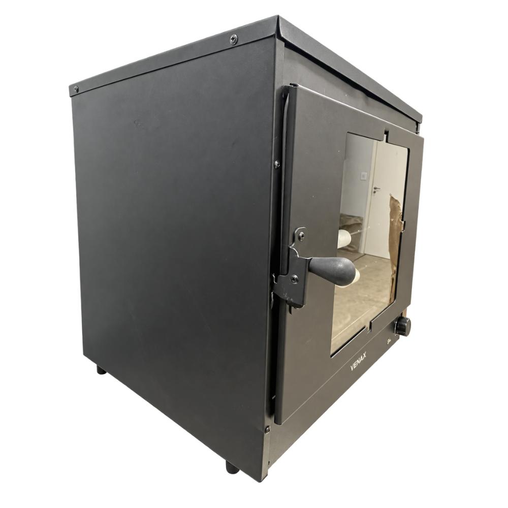 Seminovo - Forno Industrial  FI 77l de Bancada Preto Interno Esmaltado Gas GLP FI77SB - Venax 21384