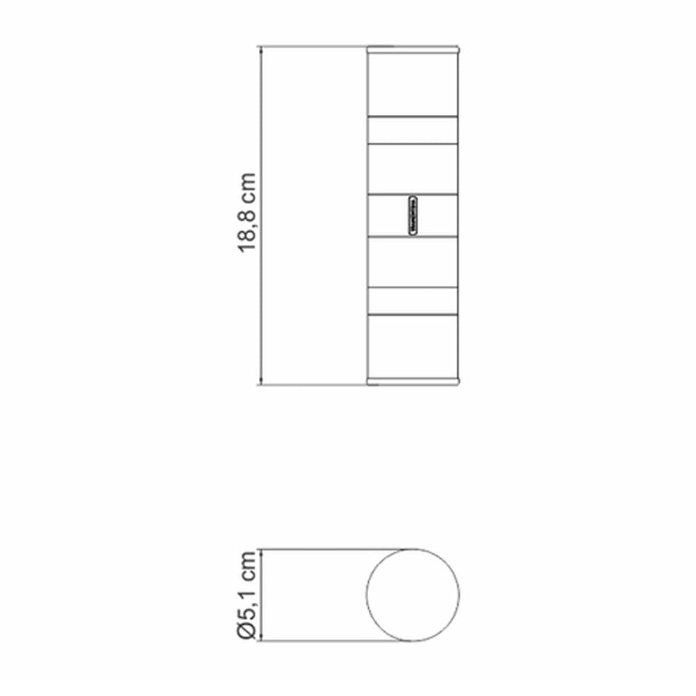 Moedor de Sal e Pimenta Realce Duplo em Aço Inox e Acrílico com Moinho em Cerâmica - Tramontina 61655000