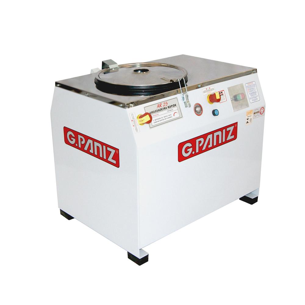 Amassadeira Rápida 25 Kg Masseira Industrial 5 CV AR25T Trifásico 380T - GPaniz 12885