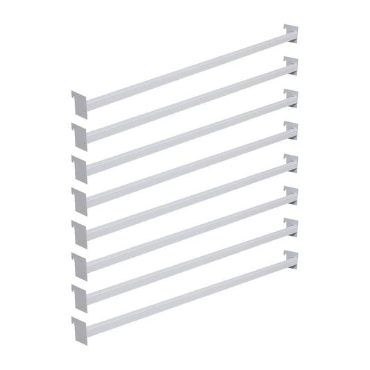 Conjunto 8 Réguas 92cm Para Gôndolas Premium Flex Branco - Amapá